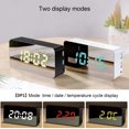 thumbnail image 2 of Mirror Surface Multi-functional Alarm Clock with 2 USB Interfaces - Digital LED Clock with Cable - Household Supplies, 2 of 8