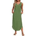 thumbnail image 2 of Vestido largo largo sin mangas MISFAY de playa largo con bolsillos, 2 of 5