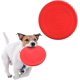 thumbnail image 4 of Naranja + Rojo - 2 piezas de frisbee para perros, juguete de frisbee para perros, de goma resistente, ideal para actividades físicas y juegos al aire libre (diámetro de 17,8 cm)., 4 of 5