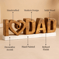 thumbnail image 5 of Decozen Home Decor Gifts for Dad – I Love Dad Letters Wooden Sculpture, Acacia Wood Figurine, Father’s Day Gift Ideas, Dad Birthday Gifts, Personalized Gifts for Dad, 5 of 7