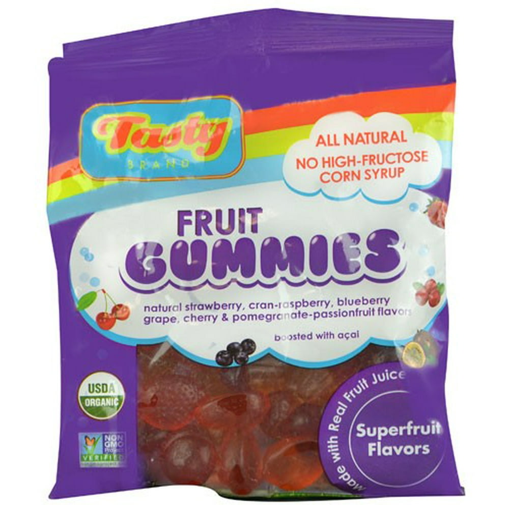 Tasty Brand Organic Fruit Snacks, Superfruit Flavors, 2.75 Ounce Bags