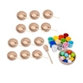 thumbnail image 2 of LeeQinersw Balls in Cups Training Logical Thinking Board Game Number Counting Color Sorting 12 balls and cups, 2 of 9