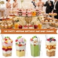 thumbnail image 3 of 300 Pcs Dessert Cups with Lids and Spoons, 3 oz Mini Clear Plastic Dessert Parfait Cup, Reusable Fruit Ice Cream Cake Pudding Cups, 3 of 8