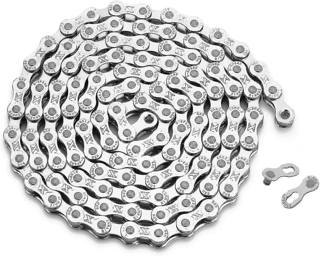 CATENA BICI MOUNTAIN BIKE CITYBIKE 112 MAGLIE 1/2 X 3/32 6V 7V VELOCITA MTB - Foto 2