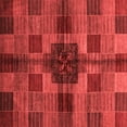 thumbnail image 1 of Ahgly Company Indoor Square Checkered Red Modern Area Rugs, 3' Square, 1 of 4