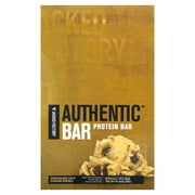 Jacked Factory Authentic Bar, Protein Bar, Chocolate Chip Cookie Dough, 12 Bars, 2.12 oz (60 g) Each