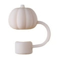thumbnail image 2 of sunsanly 1/5Pcs Pumpkin Silicone Straw Cap Reusable Topper for 30/40 Oz Tumbler Cup Fall Thanksgiving Accessories Non-Slip BPA-Free Universal 10mm Straw Lid Protector, 2 of 8