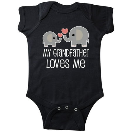 

Inktastic My Grandfather Love Me Grandchild Gift Baby Boy or Baby Girl Bodysuit