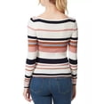 thumbnail image 3 of Jessica Simpson GARDENIA STRIPE Hollie Rib-Knit V-Neck Top, US Medium, 3 of 3