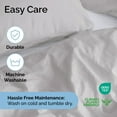 thumbnail image 7 of CGK Linens 3-Piece Premium Duvet Cover Set - Full Size Soft Comforter Cover With Zipper & Matching Pillowcases, Light Grey, 7 of 7