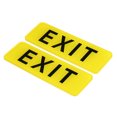 thumbnail image 1 of Unique Bargains 9'x3' EXIT Sign Acrylic Self Adhesive Door Sticker Wall Mounting Sign Yellow 2 Pack, 1 of 5