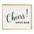 thumbnail image 1 of Cheers! Panneau de Fête de Mariage Open Bar, Signalisation, Impression de Fête - Cadre Non Inclus, 1 of 1