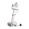 thumbnail image 4 of Juego de aro de baloncesto 3 en 1 para fútbol, golf, baloncesto, para el patio, carnaval, hogar Azul, 4 of 8