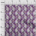thumbnail image 2 of oneOone Cotton Poplin Twill Purple Fabric Feather Sewing Craft Projects Fabric Prints By Yard 56 Inch Wide, 2 of 4