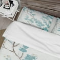 thumbnail image 4 of Designart 'Teal Cherry Blossoms II' Farmhouse Duvet Cover Set, 4 of 4