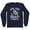 Navy, variant on Arena Lights and Hockey Fights Long Sleeve Shirt Unisex Large Black