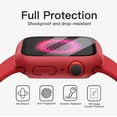 thumbnail image 6 of JETech Case with Screen Protector Compatible with Apple Watch SE (2022/2020) /Series 6 5 4 44mm, Overall Protective Cover, Built-in Tempered Glass Film High Sensitivity, 2 Pack (Red), 6 of 6