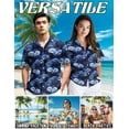thumbnail image 3 of Netecom Ginkgo Leaves Art Deco Hawaiian Shirt for Men, Vintage Style, Button Down Summer Beach Short Sleeve, S-5XL, 3 of 6