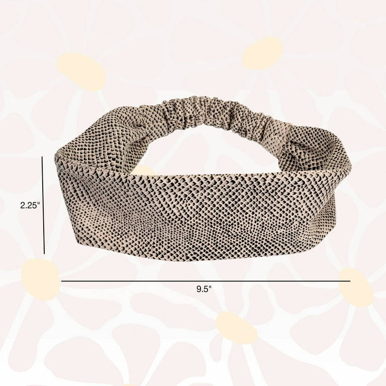 Scunci x Kelsey Anderson Printed Fabric Headwrap Headband, Faux