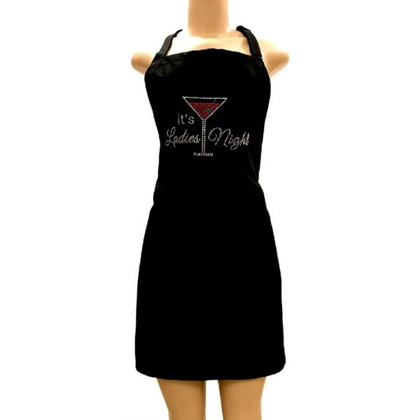 Kaufman Aprons With Rhinestone Designs With Two Pockets And Adjustable Neck Walmart Com Walmart Com