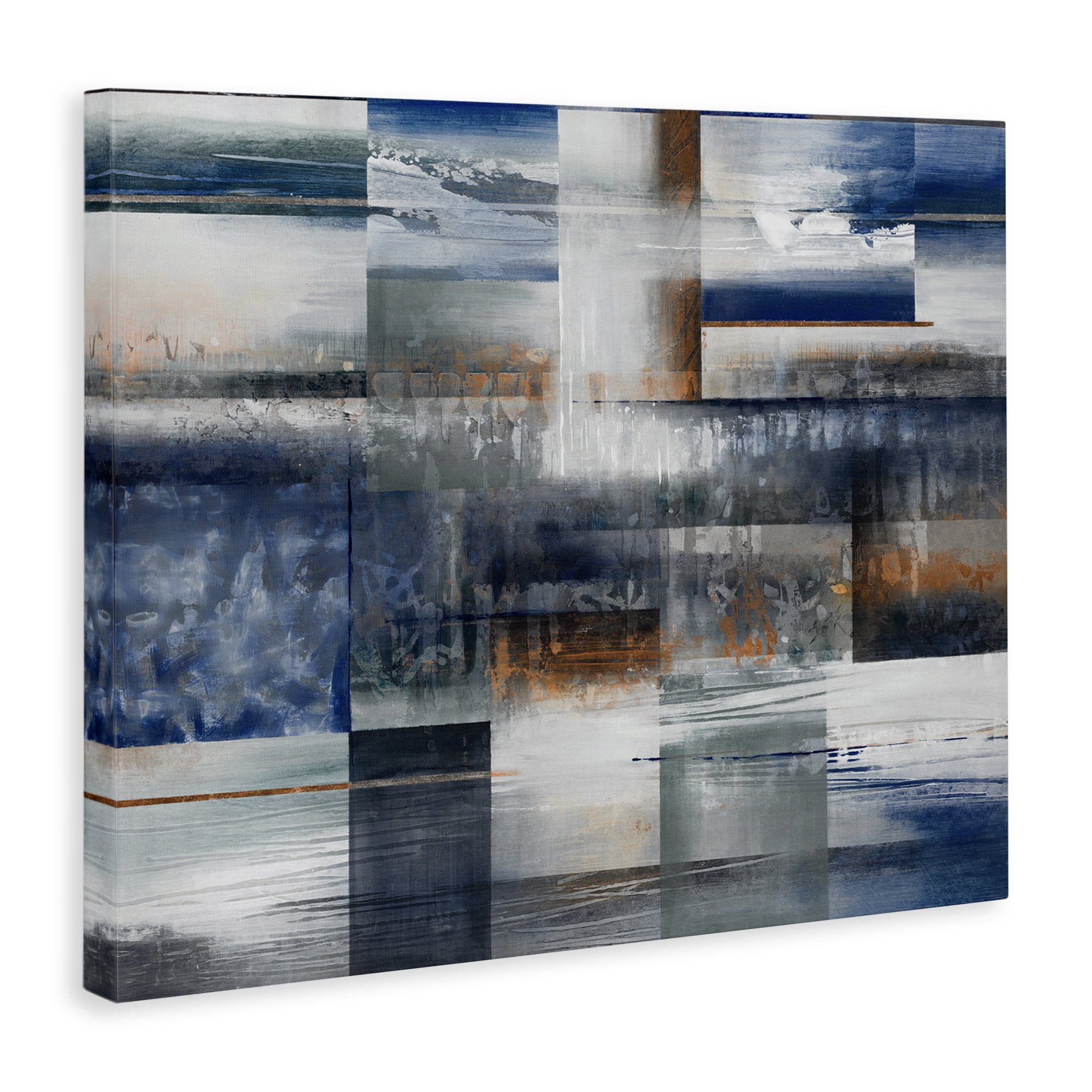Stupell Industries Nautical & Nature Collage Abstract Painting Gallery Wrapped Canvas Art Print Wall Art, 40 x 30