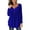 Blue sweatshirt for women, variant on Usmixi Tunic Tops for Women Womens Pullover Tunic Tops Casual Solid Flowy Pleated Swing Button up Ladies Henley Shirts Winter Long Sleeve Plain Casual Tunic Tops Tops