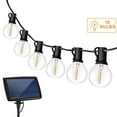 thumbnail image 1 of Yeacher 10 LED Solar String Lights Warm White Weatherproof Hanging Bulbs Garden Patio Light Backyard, 1 of 8