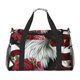 thumbnail image 1 of Balery Eagle With Hat And Roses Bolsa de Gimnasio para Mujeres, Bolsa de Viaje con Bolsillo Húmedo, Bolsa de Fin de Semana para Mujeres, Bolsa de Viaje Resistente al Agua, 1 of 7