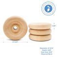 thumbnail image 5 of Classic Mini Wooden Wheels, Great for Crafts Too, 2-3/4 Inch Diameter, 5/8 Inch Thick, 3/8 Inch Hole, Pack of 4, by Woodpeckers, 5 of 8