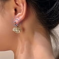 thumbnail image 3 of EGNMCR Exquisite And Unique Temperament, Refreshing Design Earrings For Women Opal Earrings A Earing, 3 of 4