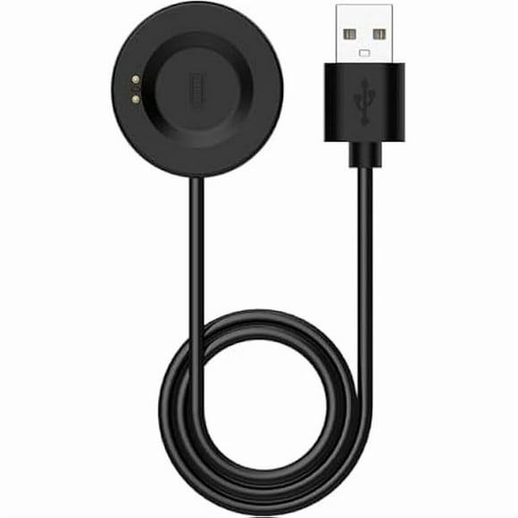 ccwonima Compatible for iTECH Fusion 2 Charger, 3.3ft/100cm Replacement USB Charging Cable for iTech Fusion 2 SmartWatch Charger Cord Dock Adapter, Black