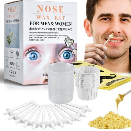 Nose Ear Hair Removal Wax Kit Nostril Painless Remove Easy Nasal Waxing