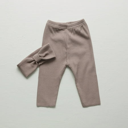 

Cathalem 2t Boys Baby Newborn Infant Girls Boys Solid Ribbed Cotton Summer Autumn Long Pants Headbands Clothes Baby Bear Boy Pants Khaki 1-2 Years