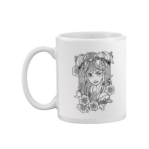 Princess With Flowers Mug - Image by Shutterstock