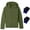 Olive, variant on Bienzoe Boy's Anti-Pilling Soft Fleece Zipper School Uniform Hoodie Navy 12