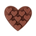 thumbnail image 2 of 2 piezas de forma de corazón de amor, formas de boda de compromiso de San Valentín para chocolate y caramelo, molde de silicona con 10 cavidades de corazones, 2 of 5