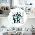 thumbnail image 5 of nygtbtfer Pillow Set of 2 Red White Statue of Liberty Throw for Home Sofa Couch Office White, 5 of 7