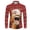 Christmas Horse Ugly, variant on Flame Print Dry-Fit Shirts for Men Long Sleeve Blouse Top Casual Button Down Blouse Shirts Dry-Fit Comfy Shirt with Soft Fabric Mens Athletic Tee Tops