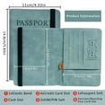 thumbnail image 6 of Dusknt Passport Holder Travel Wallet with Rfid Blocking Brown, Business Card Holder, 6 of 9