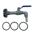 thumbnail image 1 of Accesorios de plomería de válvula de bola G2 ", instalación fácil, adaptador de grifo de tanque de conector de de barril duradero a prueba de 15 mm Sunnimix Válvula de barril, 1 of 8