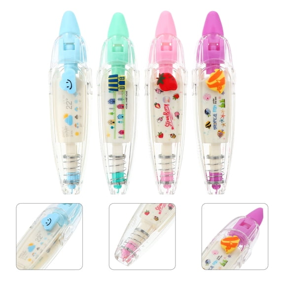Raindrops 4 Pcs Aesthetic Correction Tape for Writing Student 11.50X2.20X1.50CM