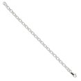thumbnail image 1 of 925 Sterling Silver Rhodium Plated Bracelet 7.5IN, 1 of 1
