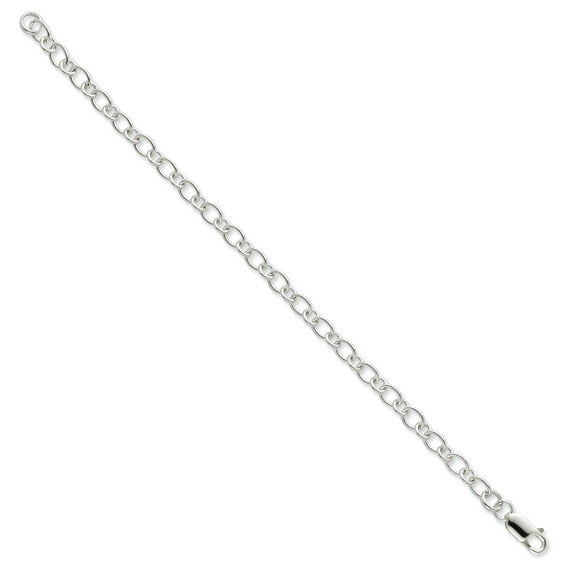 925 Sterling Silver Rhodié Bracelet 7.5IN