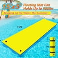 thumbnail image 5 of Floating Mat - Lily Pad - Water Mat - 8 x 4 Ft Floating Mat for Lake, 3-Layer Tear-Resistant XPE Foam with a 16.4' Elastic Bungee Tether for Lake, Beach, Ocean, Pool(8' x 4' x 1.3"), 5 of 5