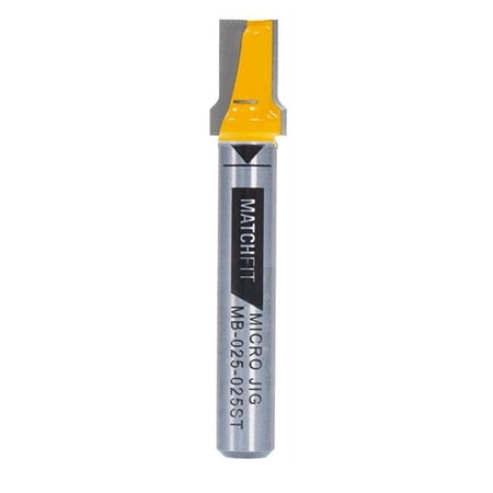 UPC: 0815267011023 | Microjig Matchfit Relief Router Bit with 1/2-Inch Shank  Roundover  and Laser Etched Depth Guide