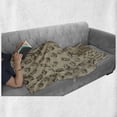 thumbnail image 6 of Apothecary Soft Flannel Fleece Blanket, Magic Glass Flasks Curing Vintage Love Spell Hand Drawn Nostalgic Alchemy Sketch, Cozy Plush for Indoor and Outdoor Use, 50" x 60", Tan Brown, by Ambesonne, 6 of 6