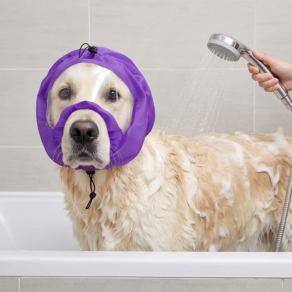 Transparent Waterproof Dog Bath Cap Swimming Ear Protector Head Cover Shower Cap for Dogs Waterproof Ear Protection
