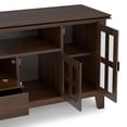 thumbnail image 5 of Simpli Home Artisan 72 inch Wide Solid Wood TV Stand in Natural Aged Brown For TVs up to 80 inches, 5 of 11