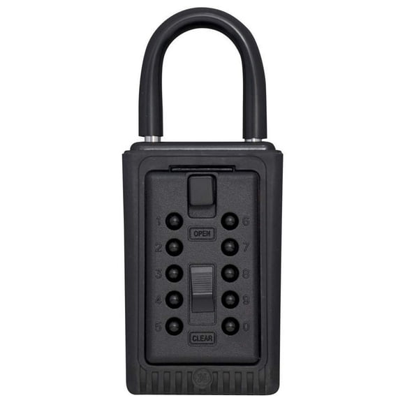 Kidde AccessPoint 001406 KeySafe 3-Key Portable Push Button Key Safe Box, Black