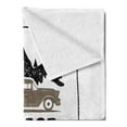 thumbnail image 2 of Camping Soft Flannel Fleece Throw Blanket, Typographic Inspirational Words Collect Moments Not Things, Cozy Plush for Indoor and Outdoor Use, 60" x 80", Warm Taupe Charcoal Grey, by Ambesonne, 2 of 5